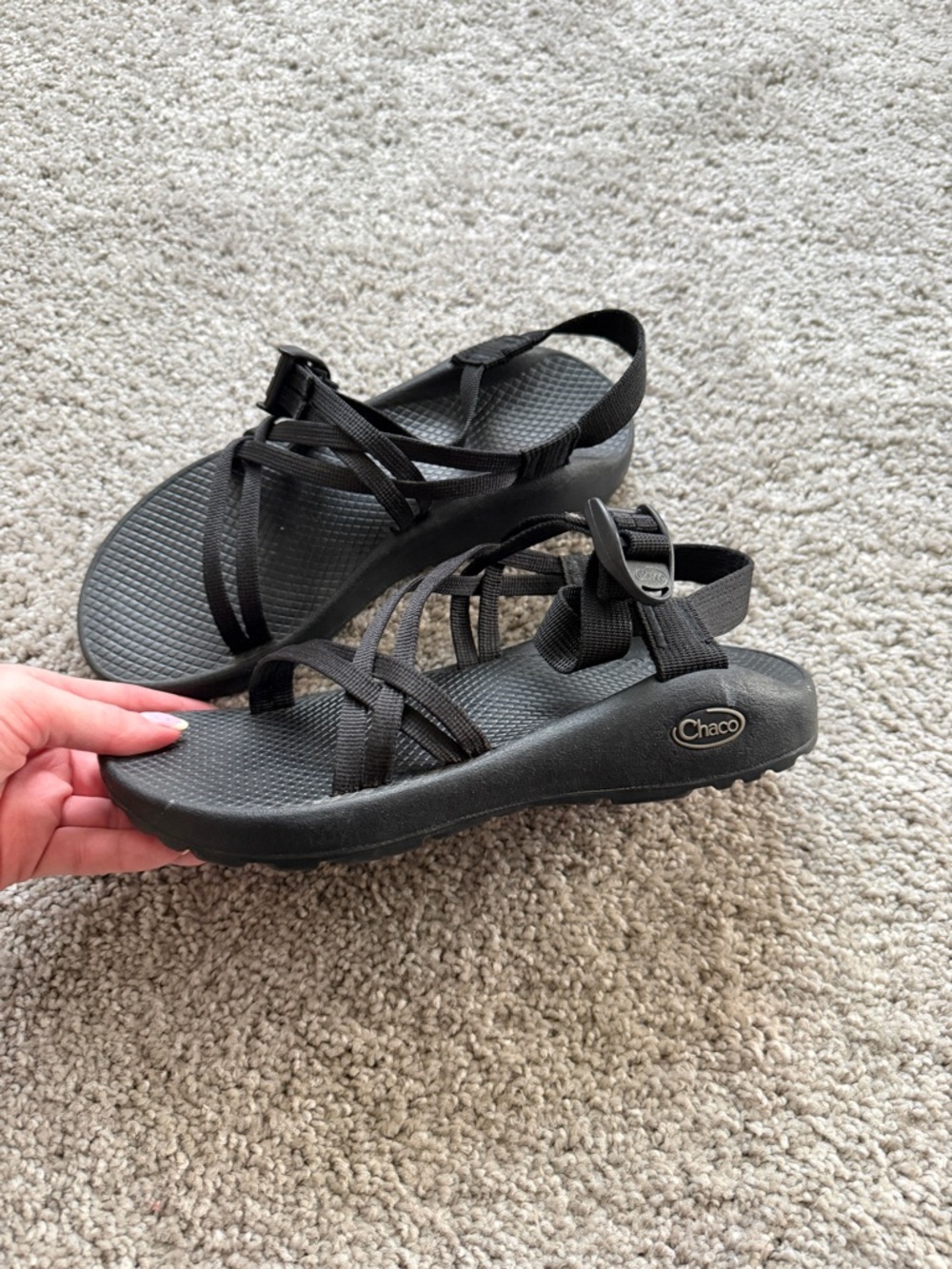 Chaco Women's Black Strappy Sport Sandals